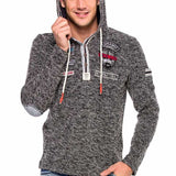 CL359 Sweat à capuche pour homme avec patchs