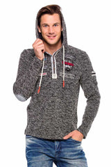CL359 Sudadera con parches para hombre