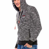 CL362 Sweat à capuche pour homme avec écusson de la marque