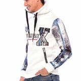 CL366 Sweat à capuche pour homme avec manches imprimées