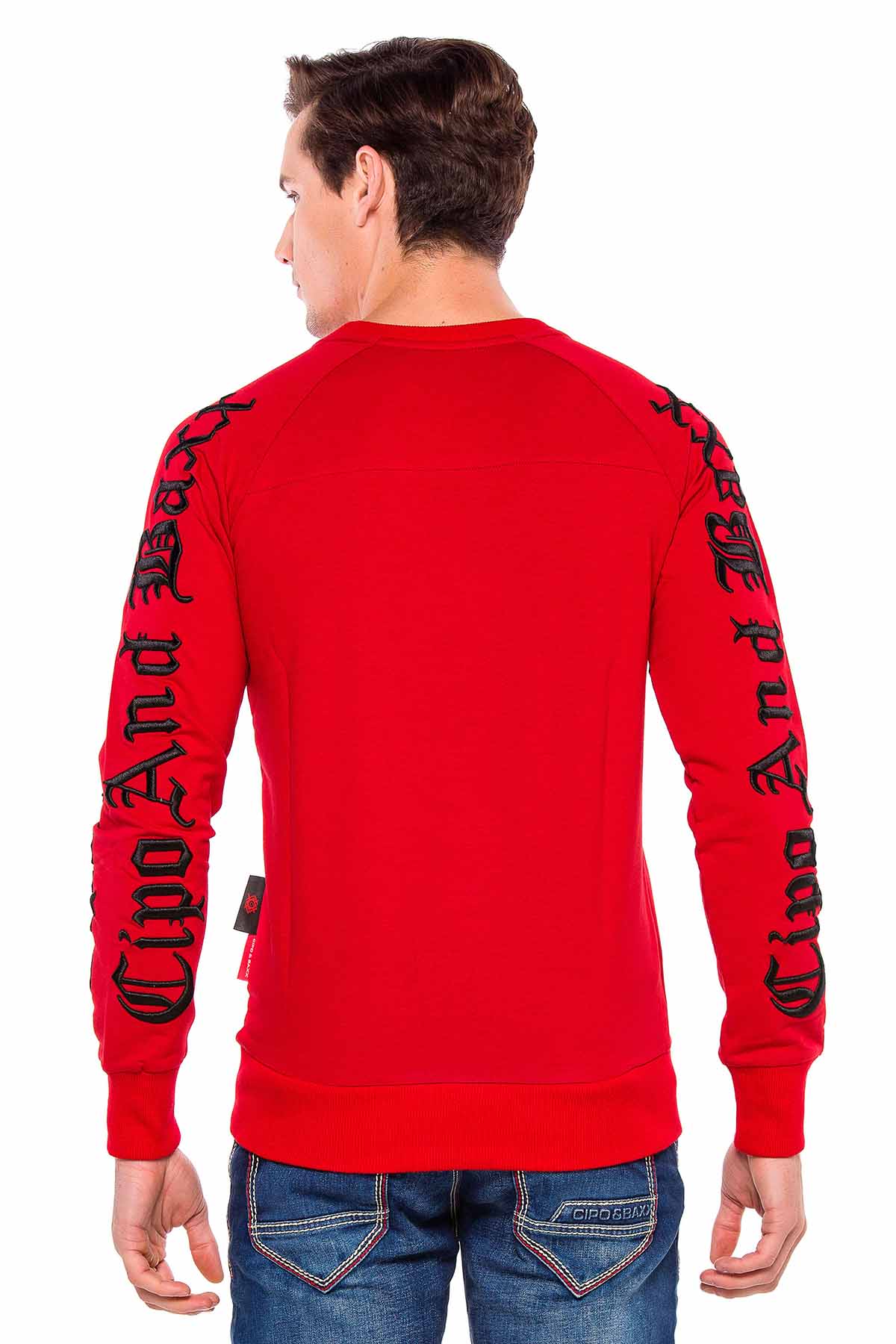 CL370 men sweatshirt with cool embroidery