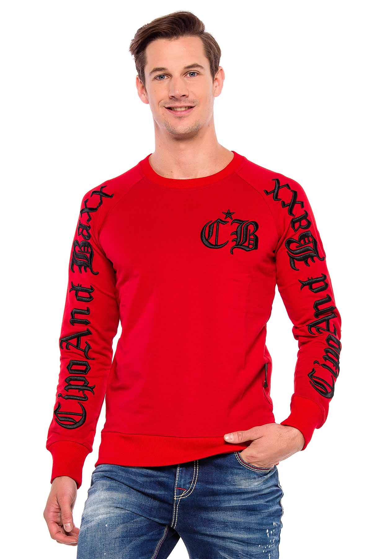 CL370 men sweatshirt with cool embroidery
