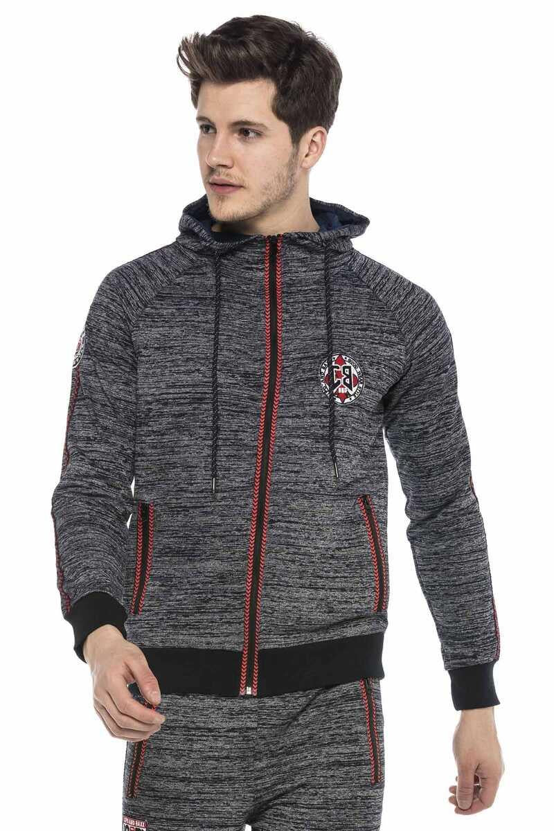 CL371 Veste de sueur pour hommes avec coutures de contraste