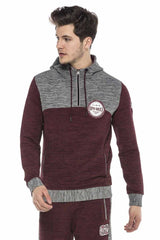 CL372 bluza męska z suwakiem 