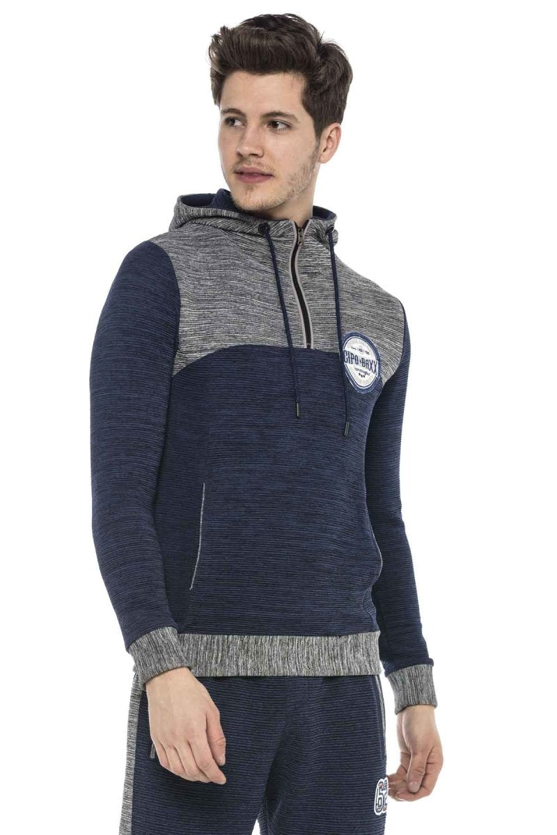 CL372 bluza męska z suwakiem 