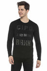 CL374 T-shirt manches longues pour hommes avec un discret imprimé sur le devant