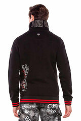 CL377 men sweatshirt with a high stand -up collar