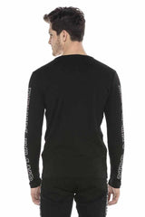 CL379 bluza męska z nadrukiem i kamieniami