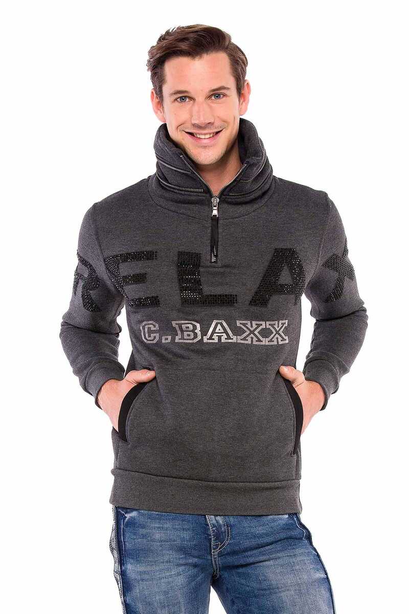 CL385 Sudadera cuello alto para hombre
