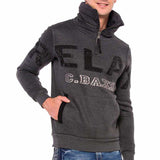 Cl385 Felpa uomo con collo alto