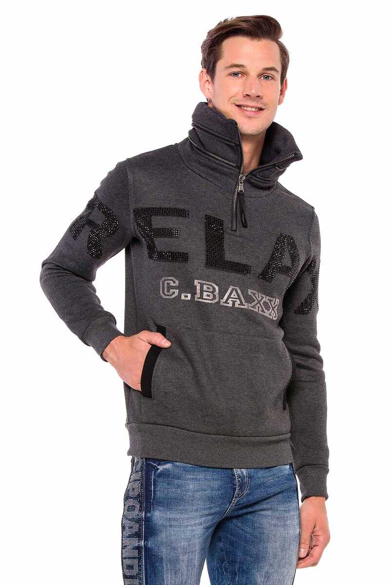 CL385 Sudadera cuello alto para hombre