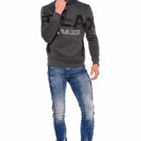 Cl385 Felpa uomo con collo alto