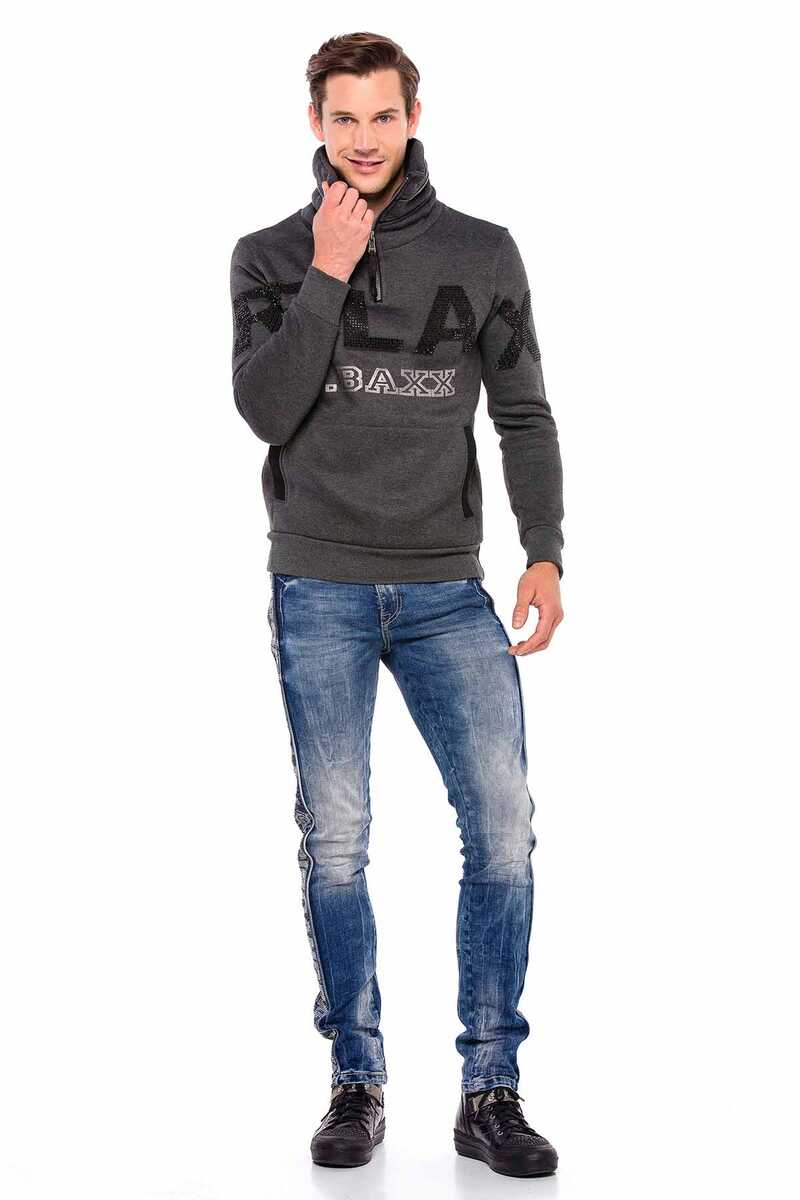 CL385 Sudadera cuello alto para hombre