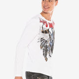 CL396 cMaglia uomo con stampa di teschio