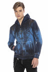 CL404 men's sweat jacket with a stylish print design