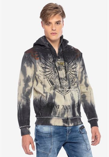 CL404 men's sweat jacket with a stylish print design