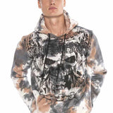 CL405 Sweatshirt à capuche pour homme avec des applications de pierres