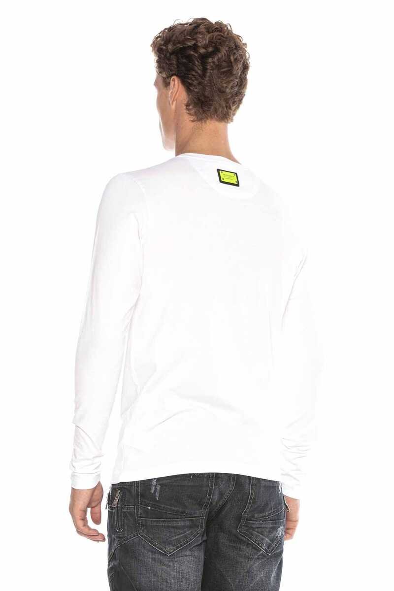 CL406 Camisa de manga larga para hombres con diamantes de imitación elegantes
