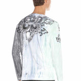 CL408 men's long -sleeved shirt with an extravagant print