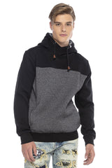 CL430 Hombres Bloqueo de color de sudadera con capucha