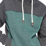 CL430 Hombres Bloqueo de color de sudadera con capucha