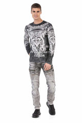 CL449 bluza męska z nadrukiem 