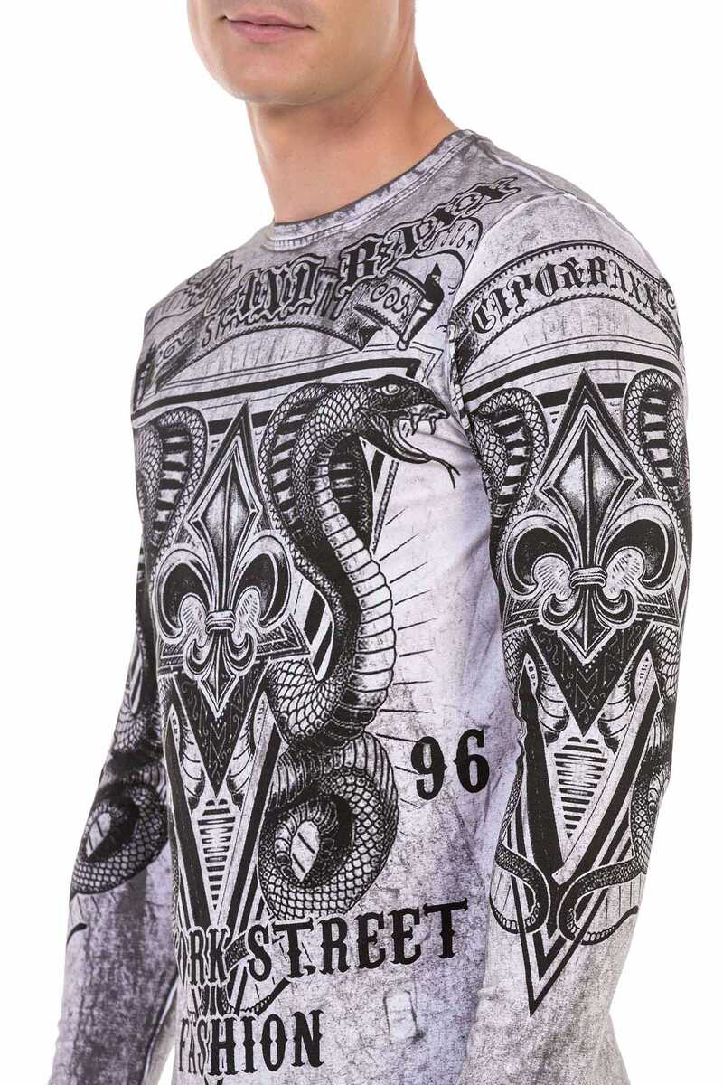 CL449 bluza męska z nadrukiem 