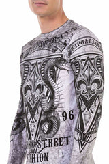 CL449 bluza męska z nadrukiem 