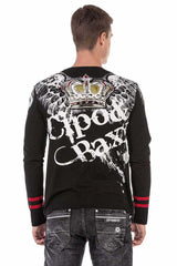 CL451 heren met lange sleeved shirt met een grote print