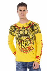 CL451 heren met lange sleeved shirt met een grote print