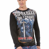 CL452 men's long -sleeved shirt in a cool look