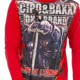 CL452 men's long -sleeved shirt in a cool look
