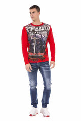 CL452 Camisa larga de hombres de hombres en una mirada genial