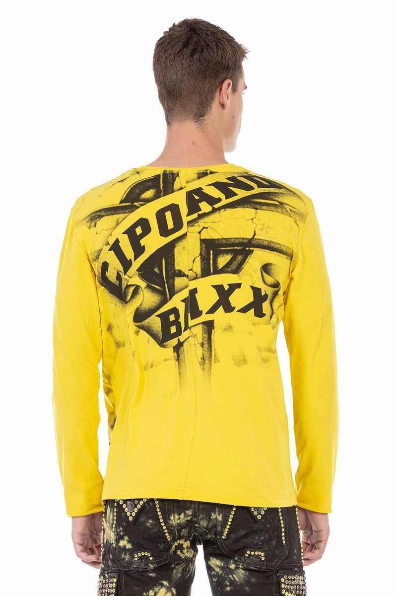 CL452 Camisa larga de hombres de hombres en una mirada genial