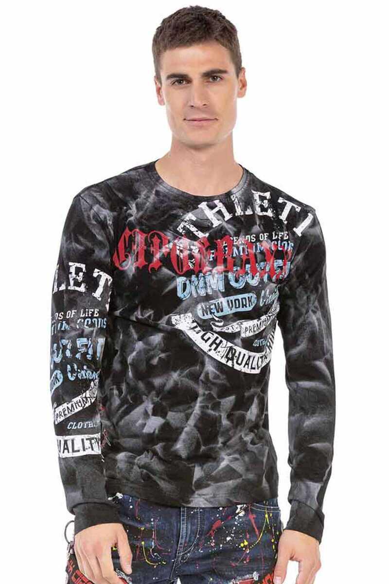 CL453 Heren Longsleeve met een geweldig Batik Patroon
