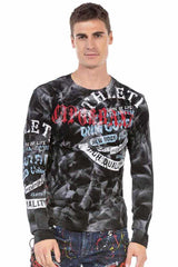 CL453 Heren Longsleeve met een geweldig Batik Patroon
