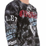 CL453 Herren Langarmshirt mit tollem Batik-Muster