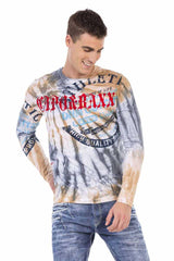 CL453 Heren Longsleeve met een geweldig Batik Patroon
