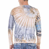 CL453 Herren Langarmshirt mit tollem Batik-Muster