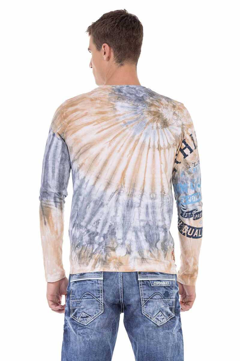 CL453 Heren Longsleeve met een geweldig Batik Patroon