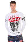 CL454 Herren Langarmshirt mit auffälligem Print