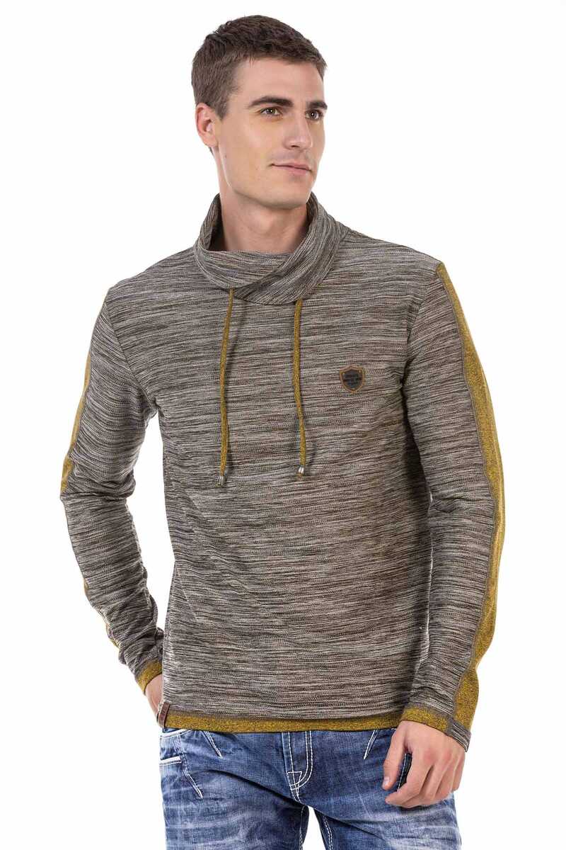CL460 Hombres sudadera con collar de chal acogedor