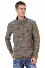CL460 Hombres sudadera con collar de chal acogedor