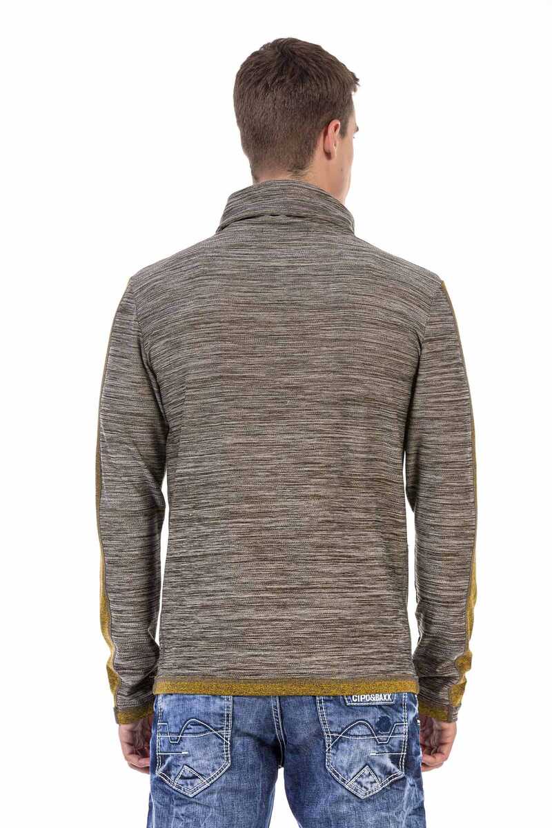 CL460 Hombres sudadera con collar de chal acogedor