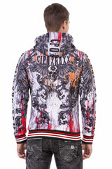 CL462 Motivos de impresión de la chaqueta para hombres con elementos de cabeza muerta