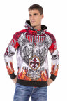 CL469 Men Hooded Sweatshirt met koele Alllover Print
