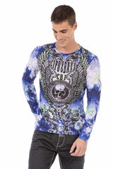 CL471 bluza męska z modnymi nadrukami