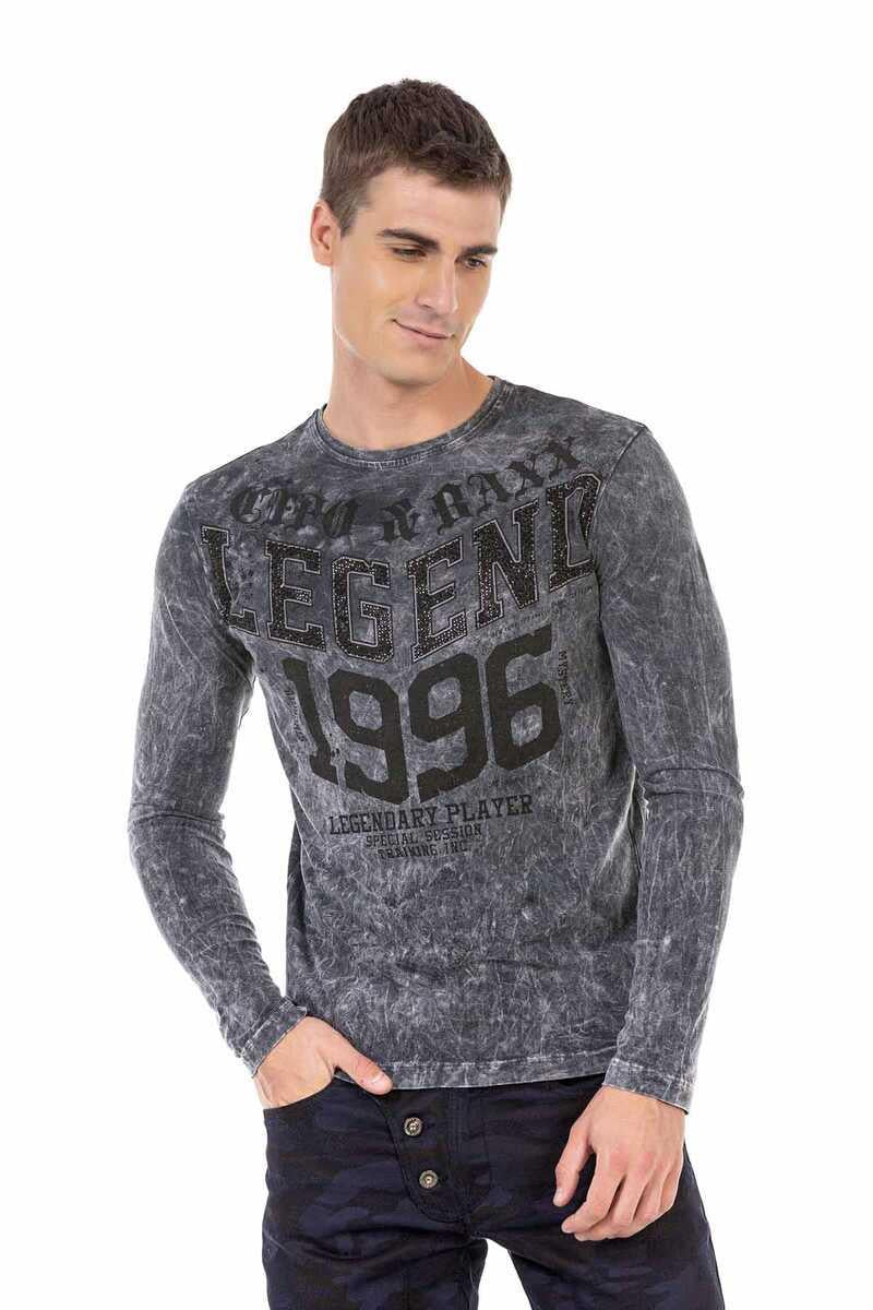CL473 men long -sleeved shirt with cool prints