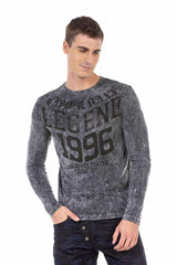 CL473 men long -sleeved shirt with cool prints