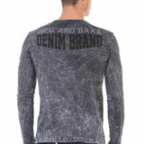 CL473 Sweat-shirt manches longues pour hommes avec des imprimés cools